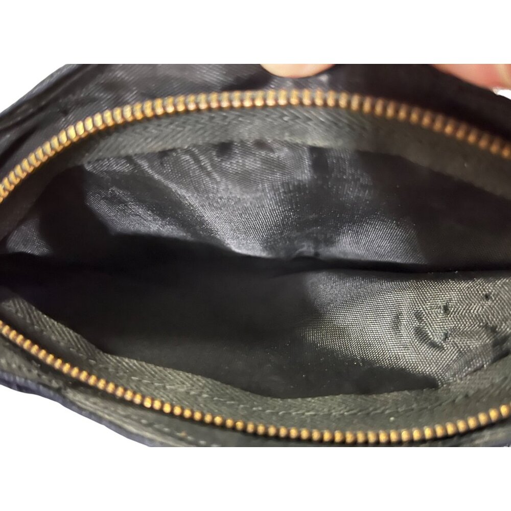 Vintage Cordé Black Corded Purse – Geometric Design – 1940s–1950s – Tiny Clutch - Picture 5 of 8